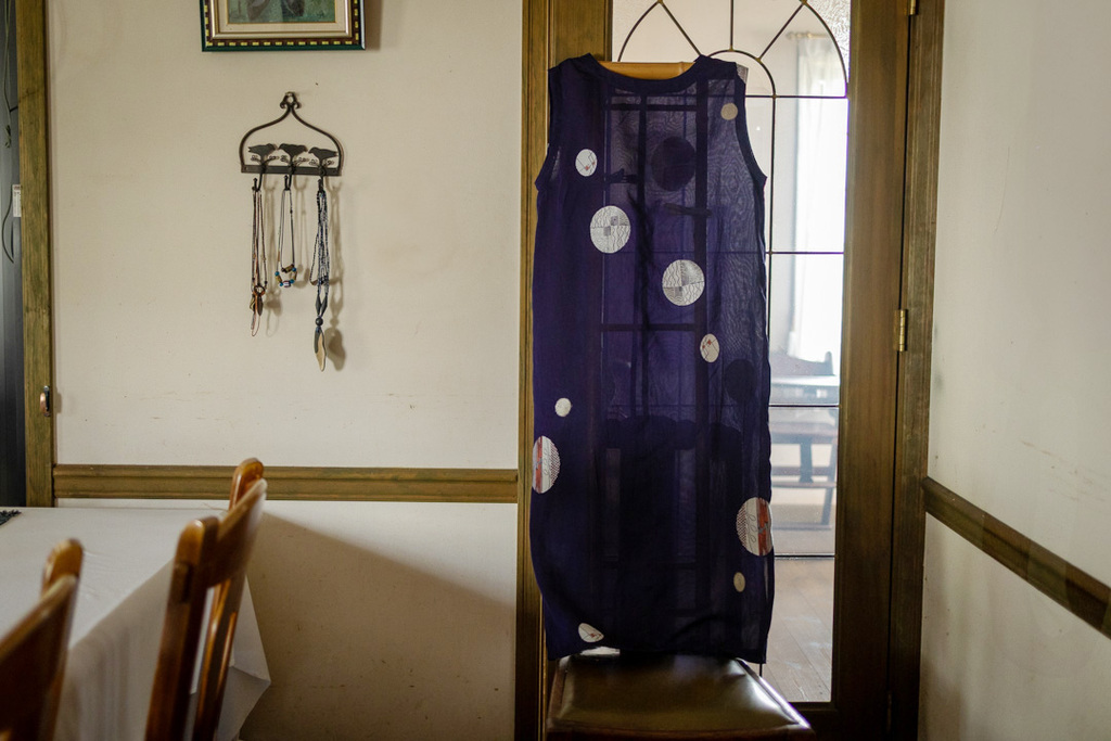 夏の着物をワンピースにに