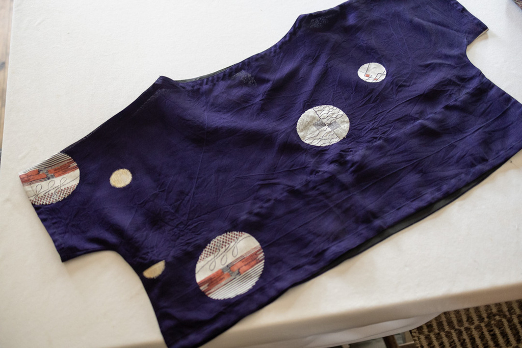 夏の着物を洋服に